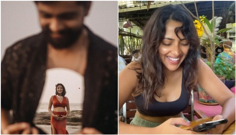 amala paul shares video of her mother learning about pregnancy care