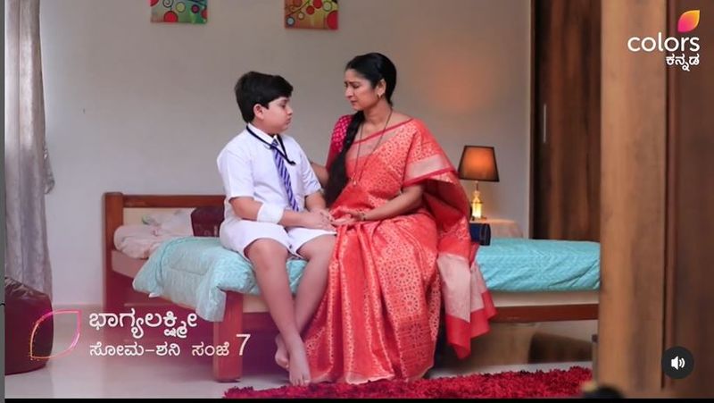 Bhagya and Thandav son Gundanna cries for father absence in home srb