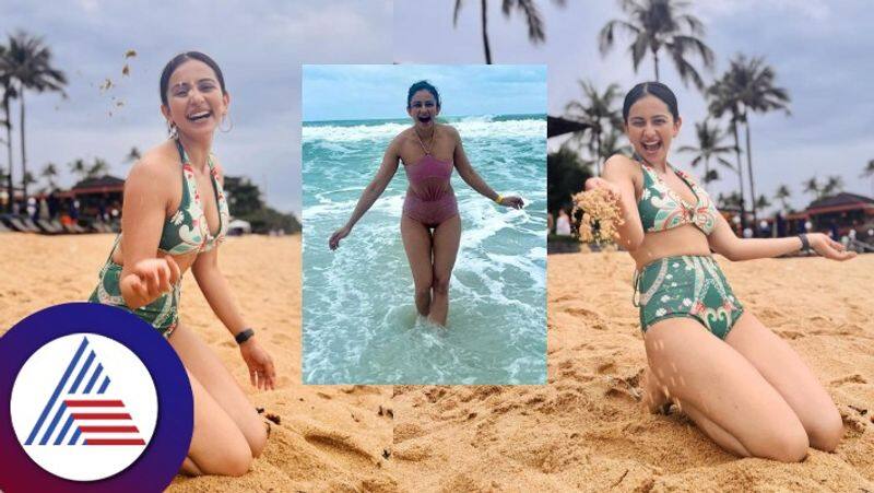 Gilli Fame Actress Rakul Preeth Singh Hot Bikini Photos Goes Viral gvd