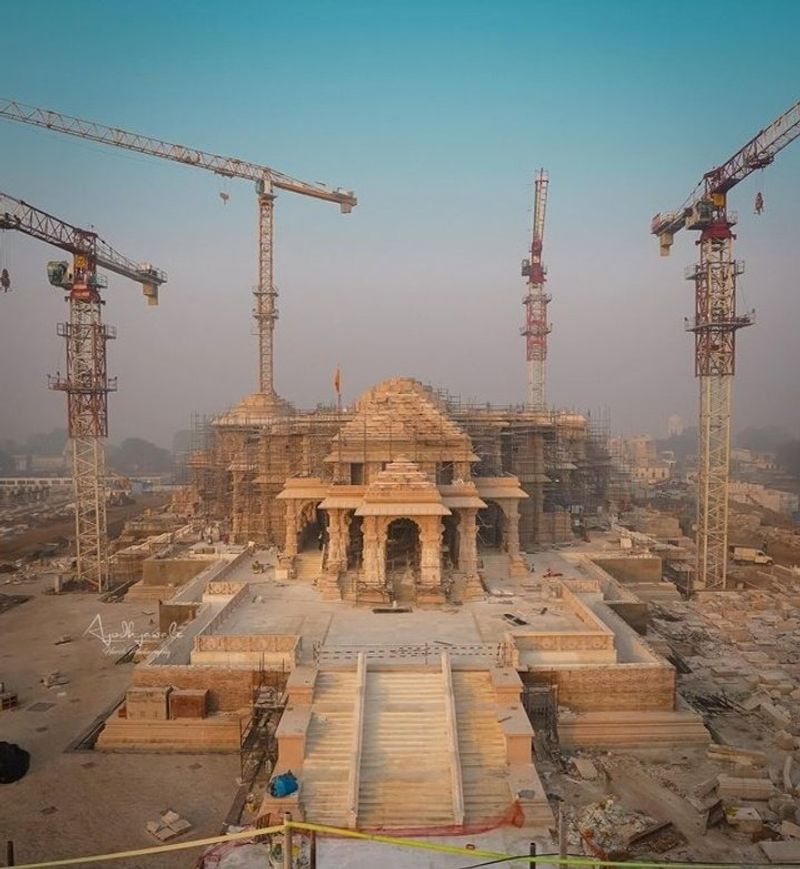 The shyamal figure of Lord Ram is prepared for installation at the Ayodhya temple-rag