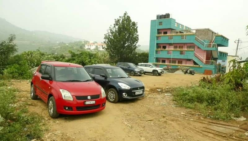 Illegal lodges in Male Mahadeshwar Hill in Chamarajanagara grg 