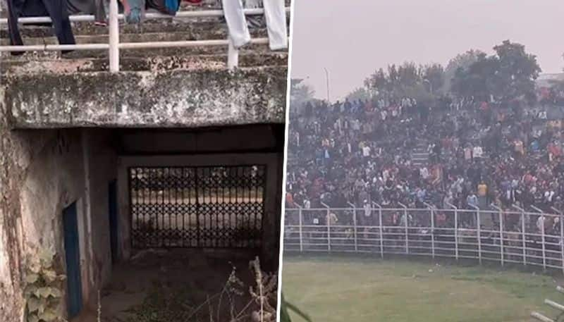 cricket Moin-ul-Haq Stadium in Bihar showcases poor maintenance during a Ranji Trophy fixture osf