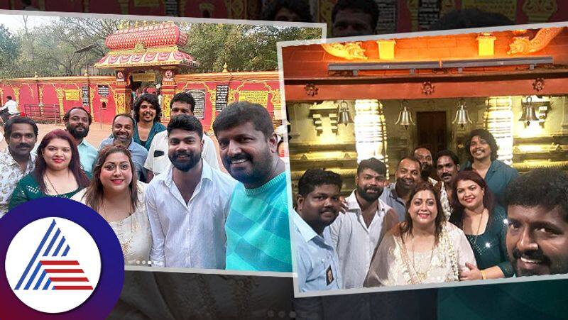 Rakshitha Prem visits Dharmasthala Koragajja Kateelu temple with friends vcs