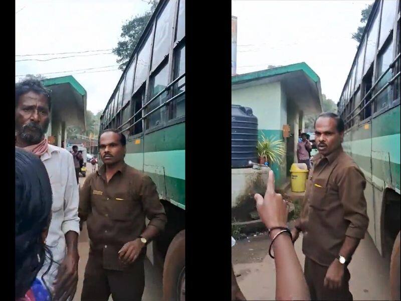 a government bus driver replying to women passengers in gudalur video goes viral vel