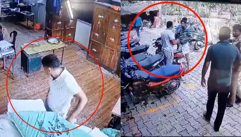 Head constable caught in CCTV for stealing seized gutkha and panmasala from police station etj