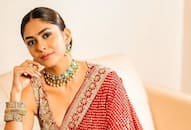 mrunal thakur latest saree design designer dress for wedding function kxa 