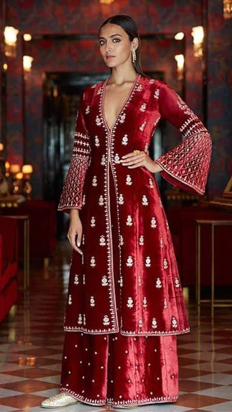 lohri 2024 date and time bridal punjabi suits with heavy dupatta  simple suit design kxa 