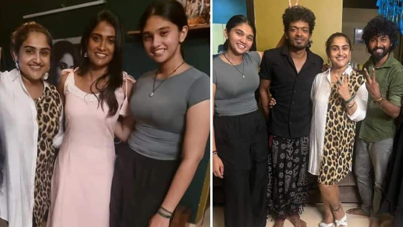 Jovika mother Vanitha Vijayakumar house party with Bigg Boss Poornima Nixen Saravana Vickram gan