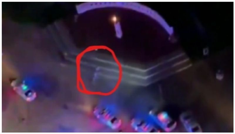 Miami police with an explanation on the viral video of the presence of a 10-foot long alien outside the Miami shopping mall bkg