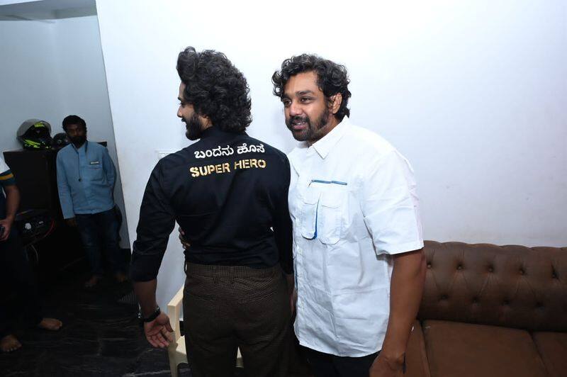 Hanuman movie hero Teja Sajja meets sandalwood action prince Dhruva Sarja in bengaluru srb