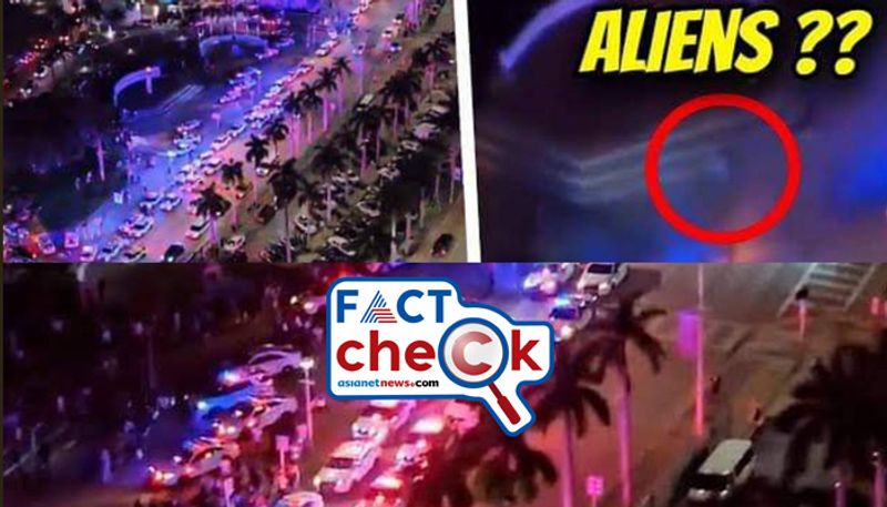 viral videos claim aliens seen outside Miami Mall fact check 