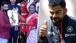 cricket Virat Kohli congratulates Mohammed Shami on Arjuna award with a spirited 'Mubarak ho lala' osf