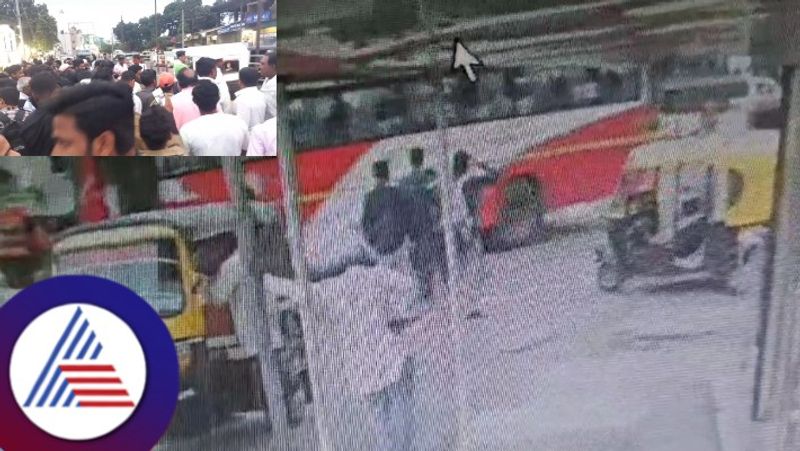 A youth committed suicide by jumping down from a government bus at vijayapur rav