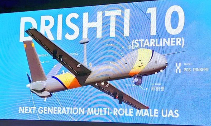 Adani group hands over Drishti 10 Starliner UAV to Indian Navy