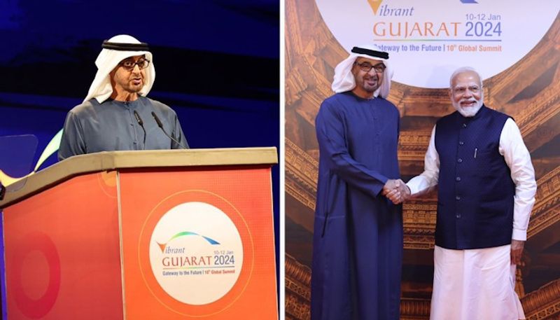 UAE President Sheikh Mohamed Bin Zayed Al Nahyan gave speech at Vibrant Gujarat Global Summit 2024 Rya