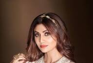 shilpa shetty designer blouse photos for wedding party kxa 