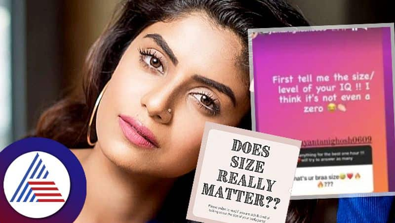 TV actress Sayantani Ghosh gives a befitting reply to a user who asked her bra size skr