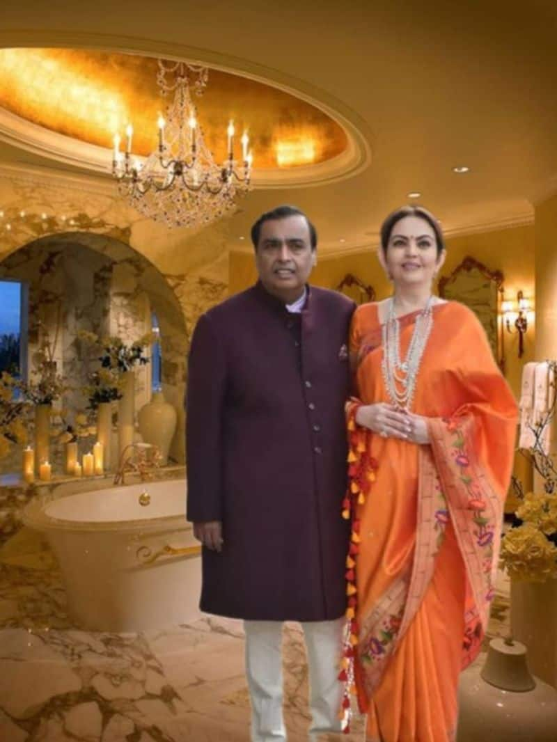 mukesh ambani nita ambani bathroom cost 200 crore zkamn