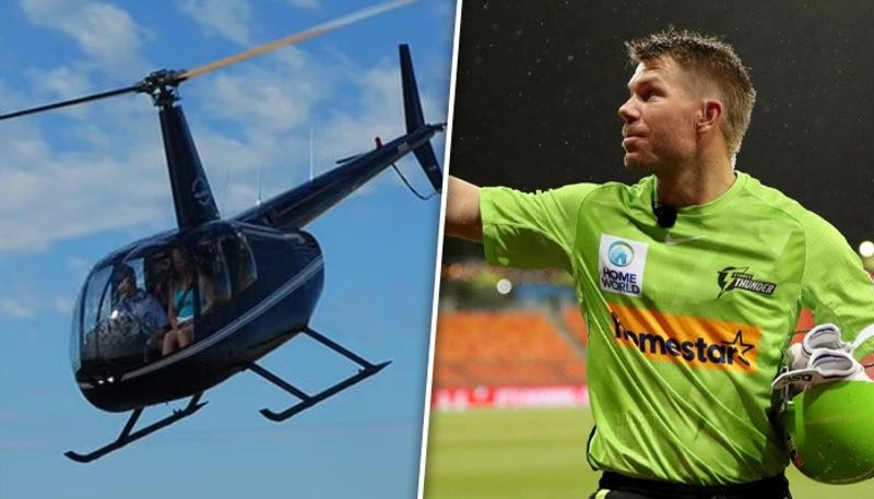 cricket David Warner's grand helicopter entry set to ignite BBL clash at the Sydney Cricket Ground osf