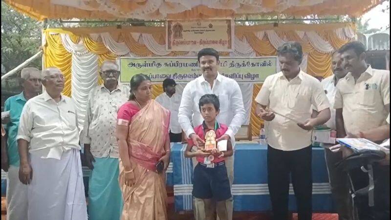 school students interestingly participate devotional song competition in tiruchendur vel