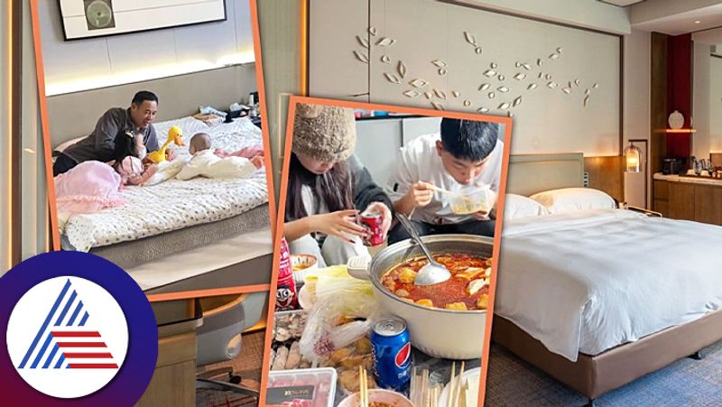 This family in China live in luxurious hotel pay 11k rent for room sum