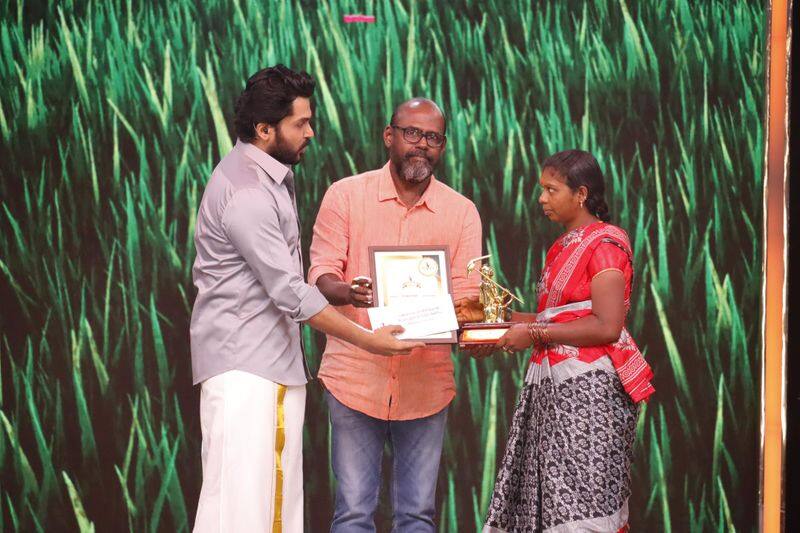 keerthi pandian rohini and more celebrates participated uzhavan 2024 awards mma 