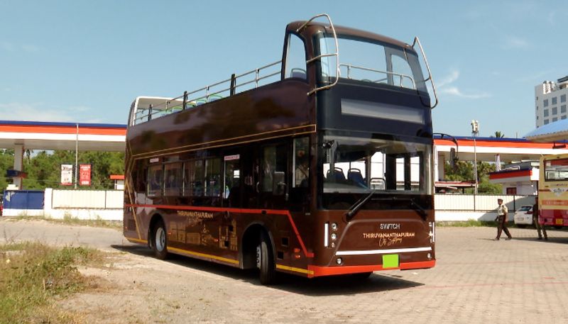 Electric Double Decker Open Bus in Thiruvananthapuram KSRTC Budget Tourism SSM