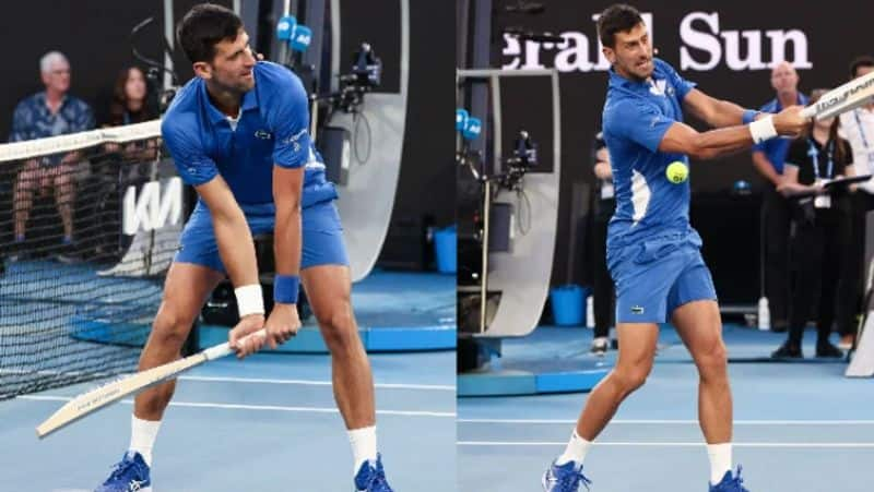 Both Novak Djokovic and Steve Smith Playing Tennis and Cricket ahead of Australian Open 2024, Video goes viral 