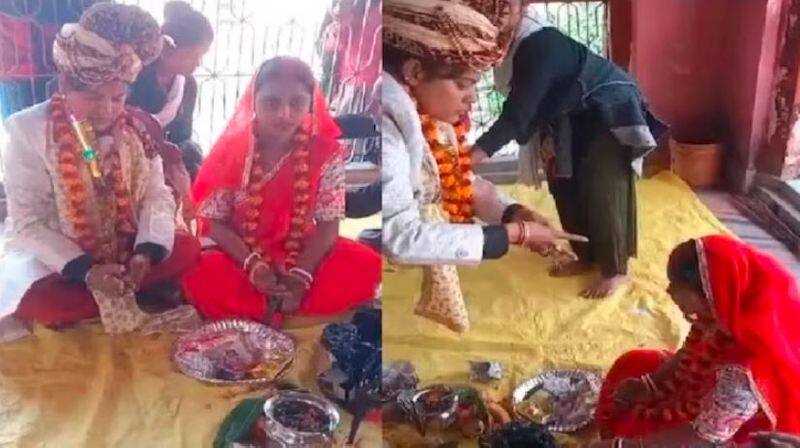 A Girl Married to a Girl in A temple A Lesbian couple from west Bengal got married in Uttar pradeshs Temple akb