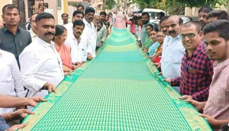 Andhra Pradesh man is gifting a 196-foot saree to Ram Temple in Ayodhya - bsb