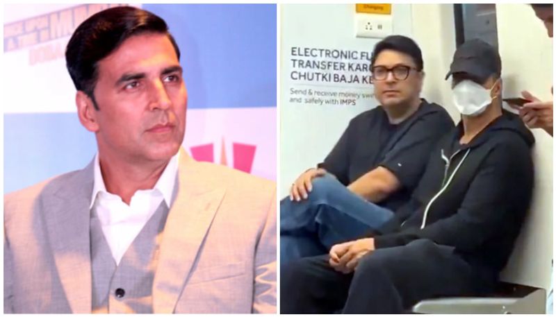 Akshay Kumar Ditches Luxury Cars And Uses Metro To Beat Mumbai Traffic vvk