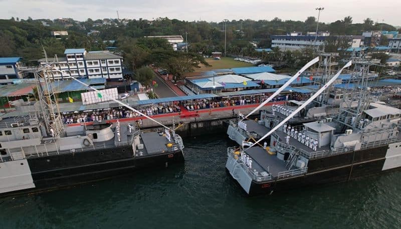 Farewell to veterans: Indian Navy bids adieu to INS Cheetah, Guldar, and Kumbhir after four decades of service AJR