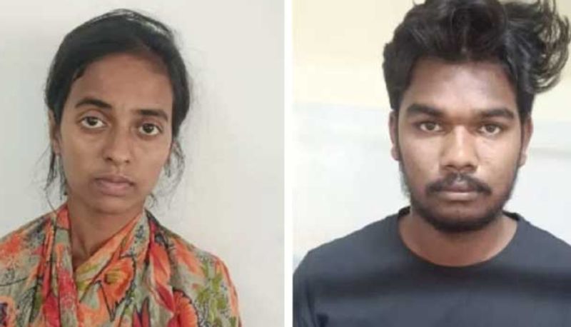 young woman arrested with lover for killing husband joy