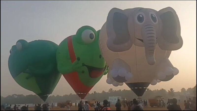 9th balloon festival started at pollachi in coimbatore vel