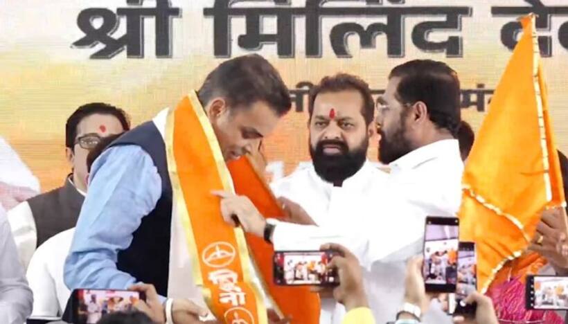 Milind Deora joins Eknath Shinde led Shiv Sena hours after quitting Congress