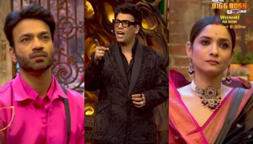 Bigg Boss 17: Karan Johar angry with Vicky Jain, lectures him for not supporting wife Ankita Lokhande