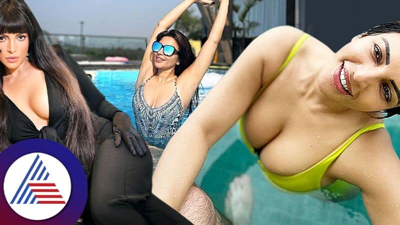 Photos of shama sikander flaunts her figure in a white monokini see photos Rao