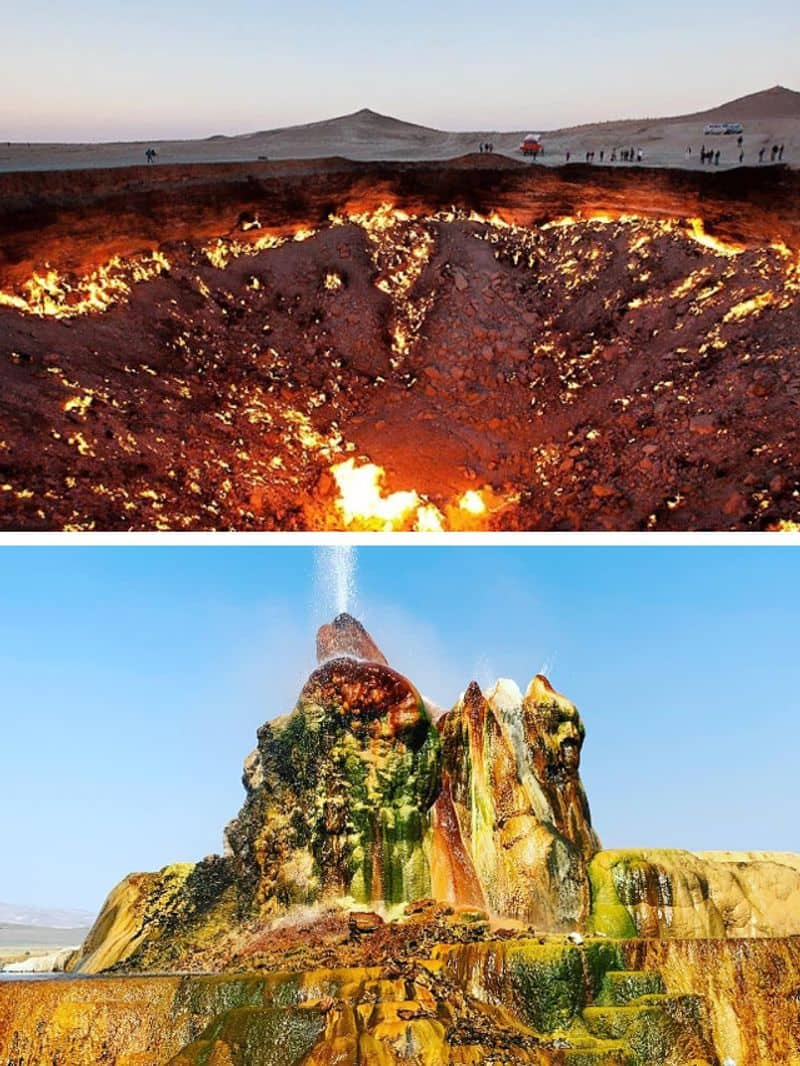 Darvaza crater Turkmenistan to Geyser, Nevada: 7 weird places on Earth ATG