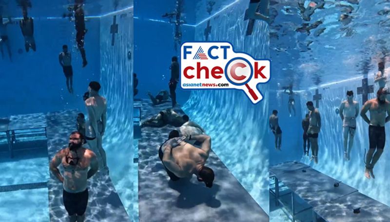 Does viral video showing under water training of Indian navy fact check jje