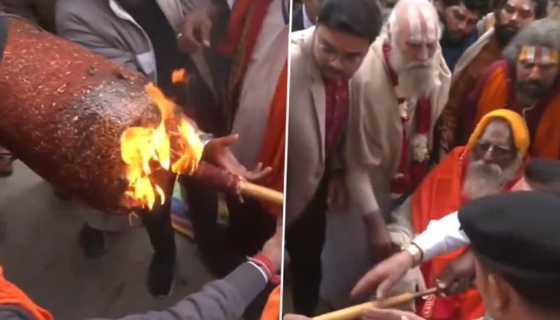 Ram Mandir: 108-foot-long incense stick lit at Ayodhya amid chants of 'Jai Shri Ram' (WATCH) ksp