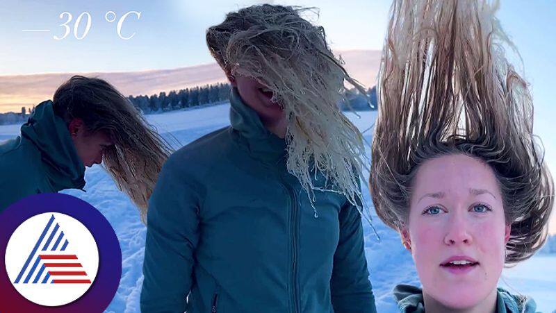 What is the effect of minus 30 degree celsius on hair see this video sum