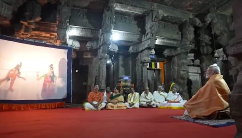 Puppet show depicting Ramayan captivates PM Modi in Lepakshi temple; shares immersive experience (WATCH)