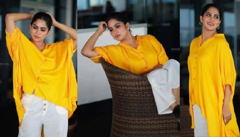 swasika vijay new photoshoot pics in yellow nsn