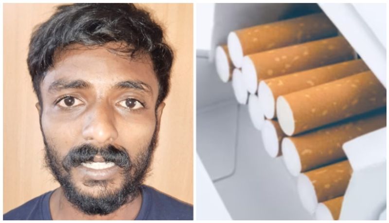 it was not cigarettes inside a cigarette packet and kozhikode native arrested near muthanga check post afe