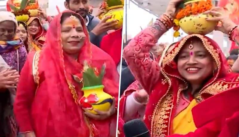 Jal Kalash Yatra reaches Ayodhya's Ram Mandir ahead of Pran Pratishtha; Ram Lalla idol installation next ksp