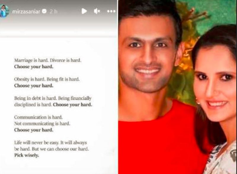 Tennis star Sania Mirza's post on divorce.. viral on social media..ISR