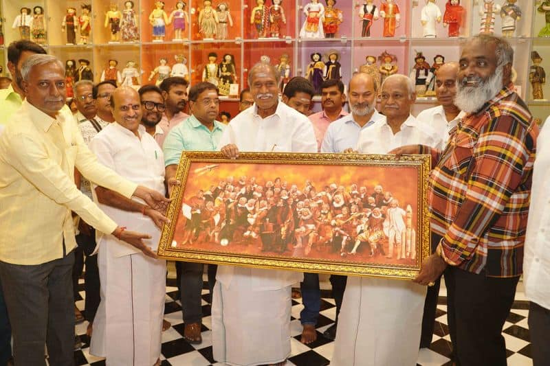 Renowned Artist AP Shreethar's Museum unfolded by Puducherry CM Rangaswamy gan