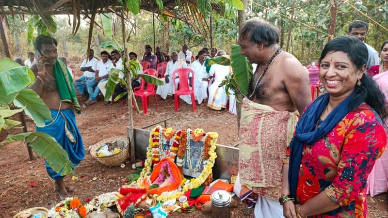 Mysore Special worship at the place where the Krishna stone was found snr