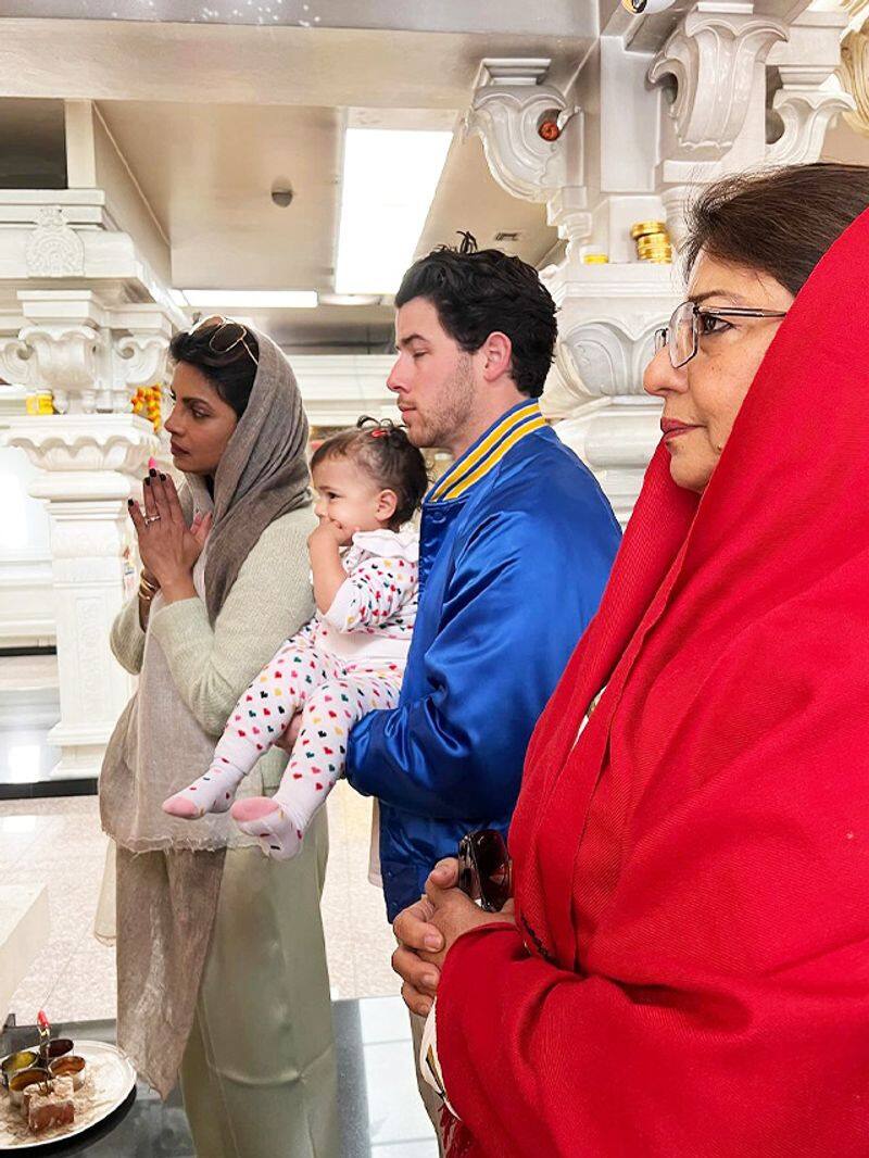 Priyanka Chopra, Nick Jonas visit temple in LA on daughter's birthday RKK