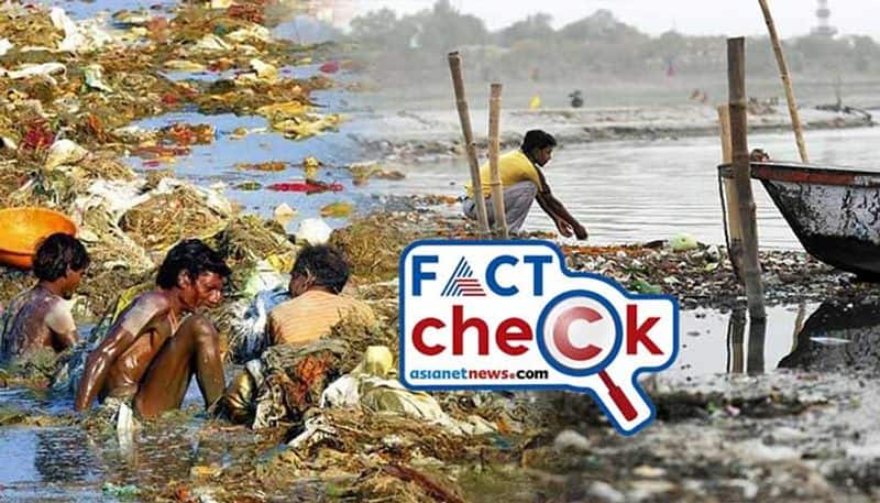 old images of the polluted Ganga river being falsely shared as from Lakshadweep Island fact check